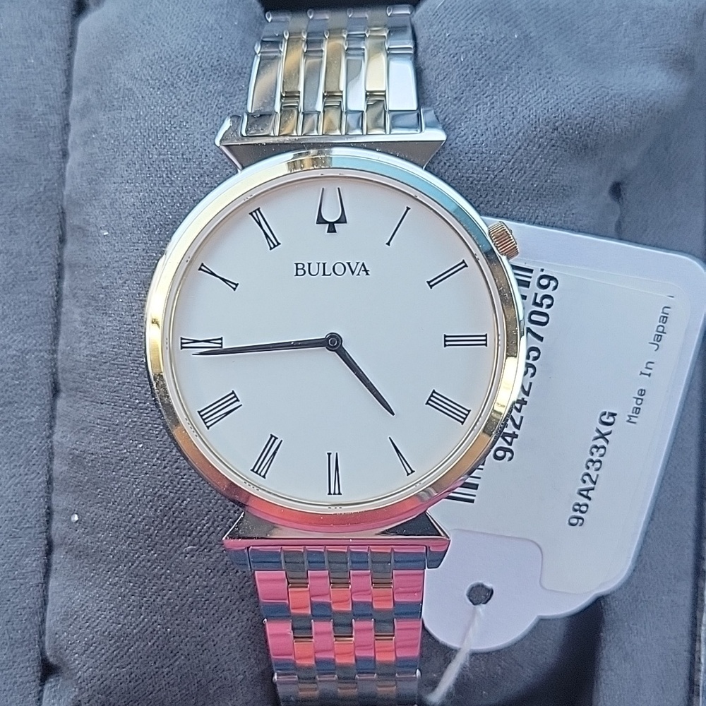 Bulova Men's 98a233 Regatta Watch 38mm Two Tone $495
